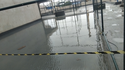 Área com poliuretano