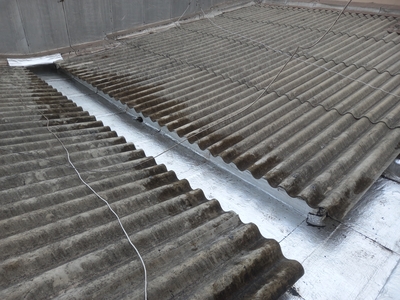 Calha com manta aluminio