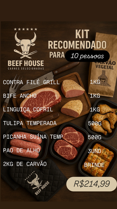 Kit Churrasco 10 pessoas