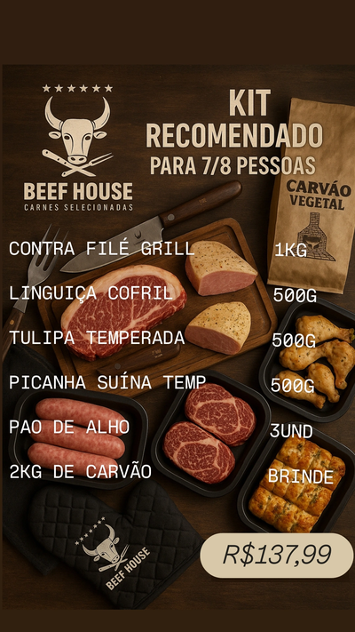 Kit Churrasco 7 - 8 pessoas